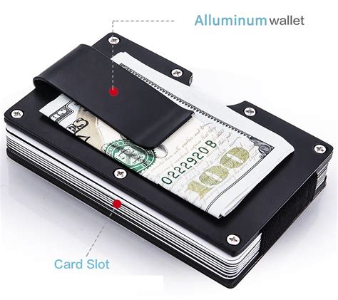 rfid credit card wallet with money clip and coin holder|rfid blocking money clip wallet.